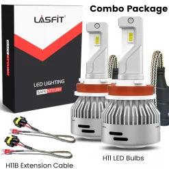 60W H11B LA Plus Series | 6,000LM 6000K LED Bulbs