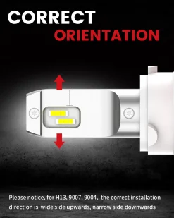 50W 9004 HB1 LC Plus Series | 5,000LM 6000K LED Bulbs