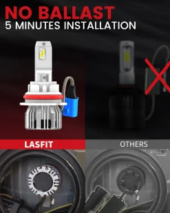 50W 9007 HB5 LC Plus Series | 5,000LM 6000K LED Bulbs