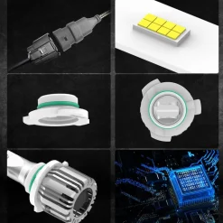 50W 9006 HB4 LC Plus Series | 5,000LM 6000K LED Bulbs
