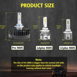 100W 9005 HB3 Pro Series | 10,000LM 6000K LED Bulbs