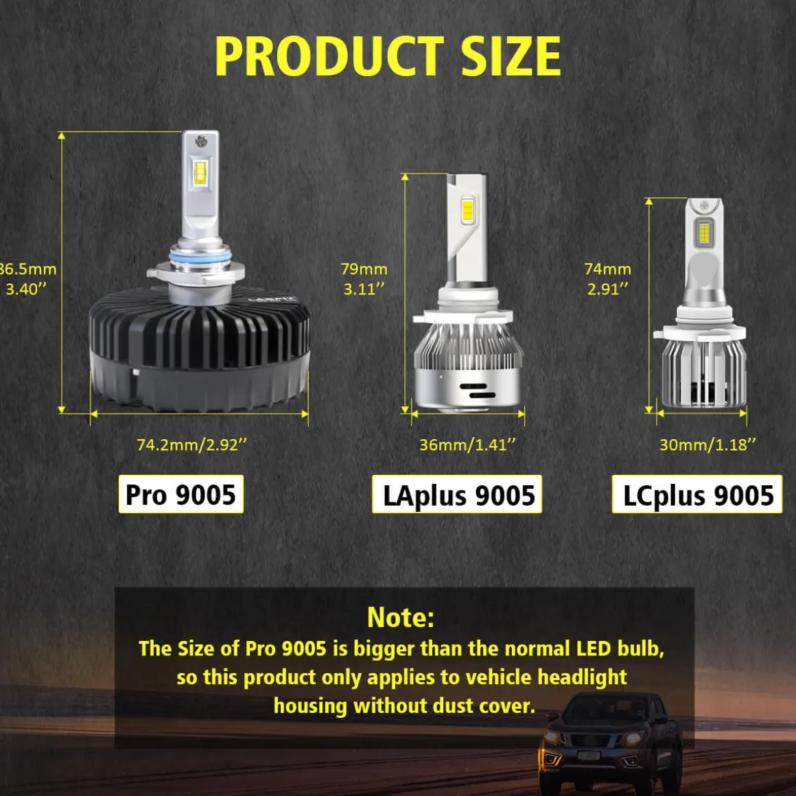 100W 9005 HB3 Pro Series | 10,000LM 6000K LED Bulbs