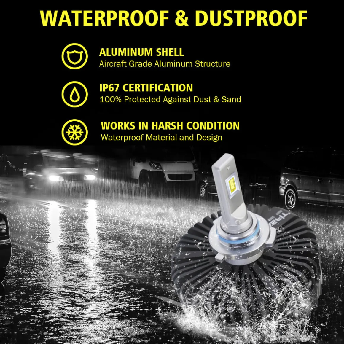 100W 9005 HB3 Pro Series | 10,000LM 6000K LED Bulbs