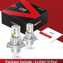40W 9003 H4 HB2 L1 Plus Series | 4,000LM 6000K LED Bulbs