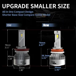 60W H8 H9 H11 LA Plus Series Combo Pack | 6,000LM 6000K LED Bulbs