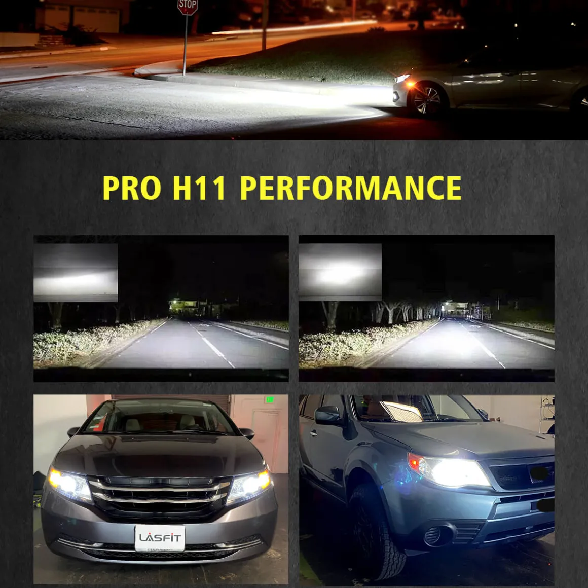 100W H11 H8 H9 Pro Series | 10,000LM 6000K LED Bulbs