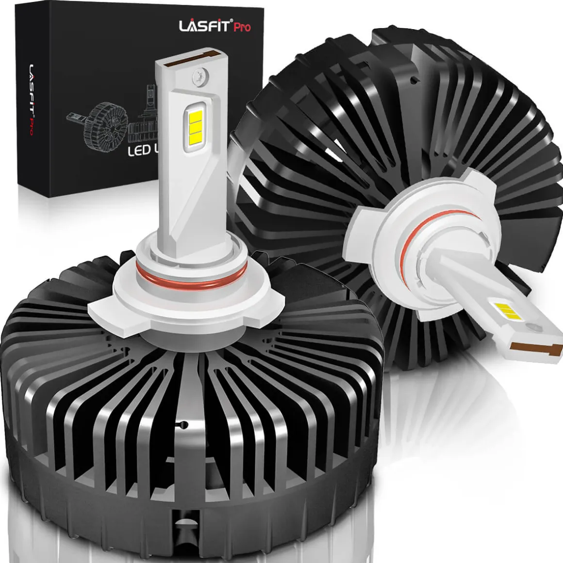 100W 9012 HIR2 Pro Series | 10,000LM 6000K LED Bulbs