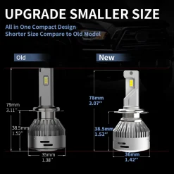 60W H7 LA Plus Series | 6,000LM 6000K LED Bulbs