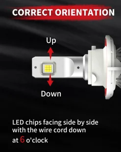 60W H13 9008 LA Plus Series | 6,000LM 6000K LED Bulbs