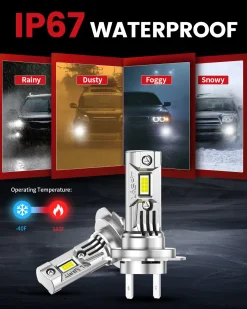 60W H7 LC Air Series | 6,000LM 6000K LED Bulbs