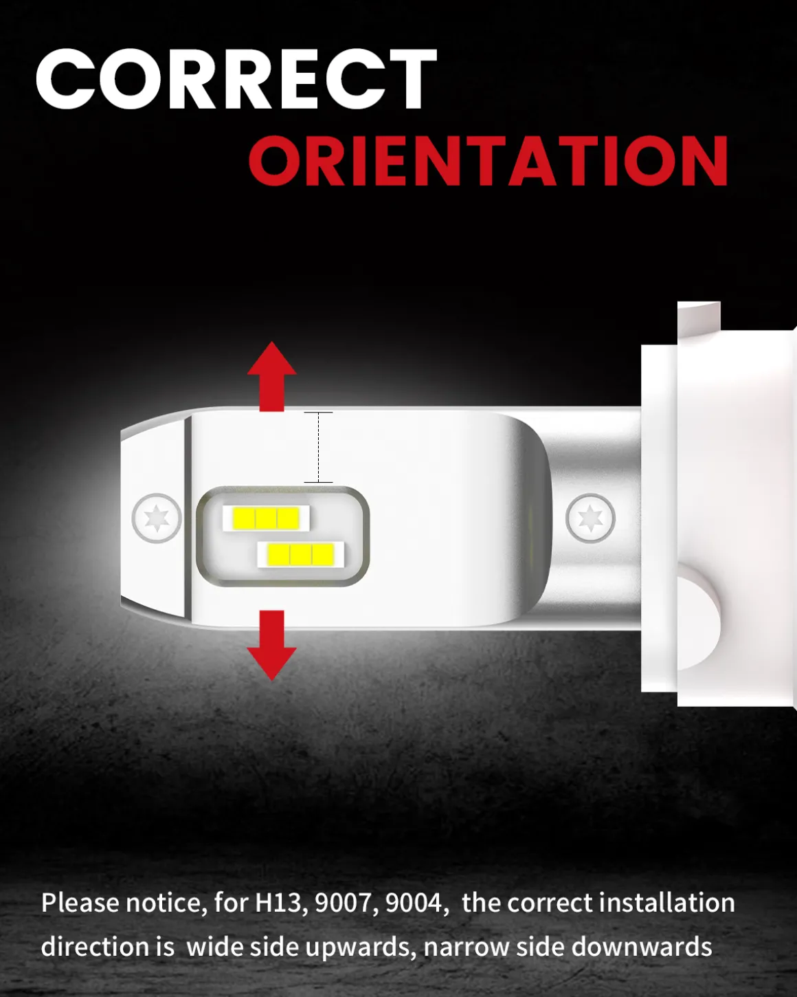 50W H13 9008 LC Plus Series | 5,000LM 6000K LED Bulbs