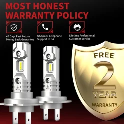 40W H7 L1 Plus Series | 4,000LM 6000K LED Bulbs