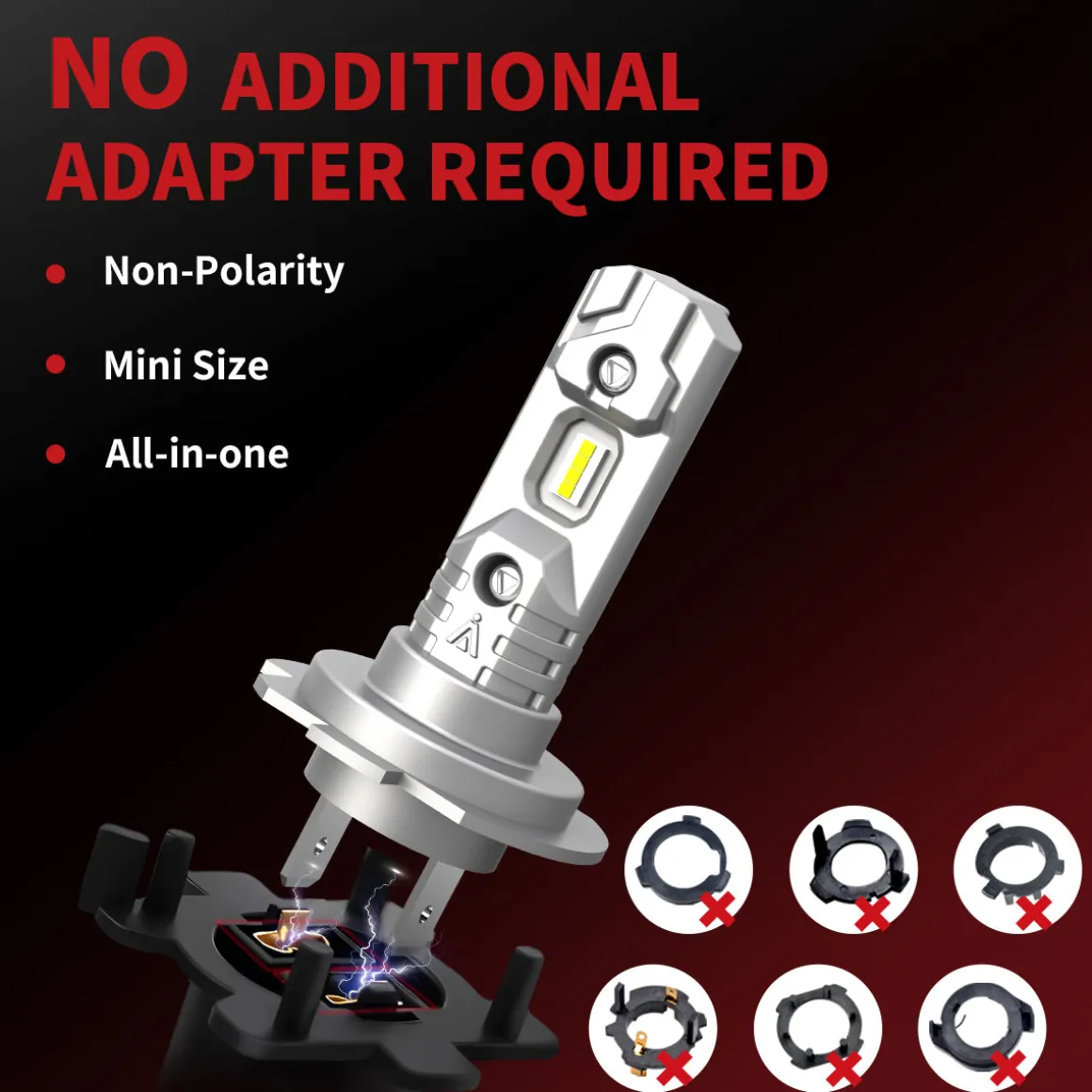 40W H7 L1 Plus Series | 4,000LM 6000K LED Bulbs