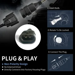 60W 9005 9006 LA Plus Series Combo Pack | 6,000LM 6000K LED Bulbs