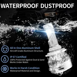 60W 9005 9006 LA Plus Series Combo Pack | 6,000LM 6000K LED Bulbs