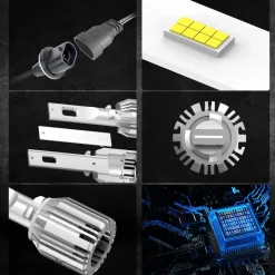 50W 880 881 LC Plus Series | 5,000LM 6000K LED Fog Light Bulbs
