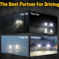 50W PSX26W 12278 LC Plus Series | 5,000LM 6000K LED Fog Light Bulbs