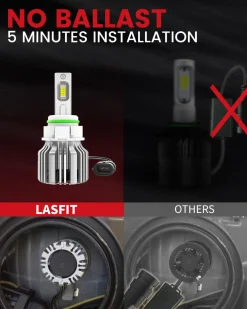 50W 5202 2504 PSX24W LC Plus Series | 5,000LM 6000K LED Fog Light Bulbs