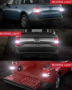 WT21W LED Reverse Bulbs CanBus-Ready White | T3 Series
