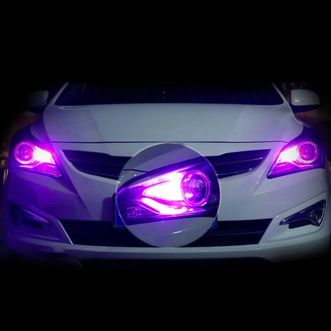 W5W 194 168 158 CANBUS Error Free LED Dome Map Trunk License Plate Lights | Pink Purple, 2 Bulbs